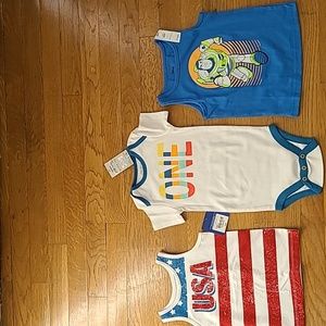 OKIE DOKIE,  JUMPING BEANS AND HOPE & WONDER BOYS TEE BUNDLE ALL SIZE 18 MONTHS